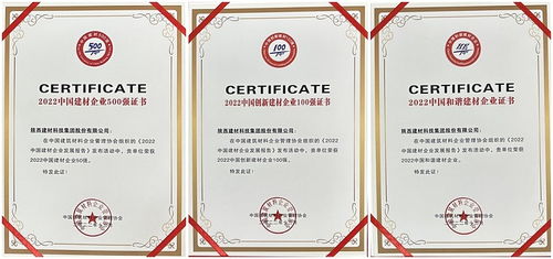 喜報(bào) 躋身中國建材行業(yè)50強(qiáng)企業(yè) 陜西建材科技公司錨定高質(zhì)量發(fā)展之路勇毅前行
